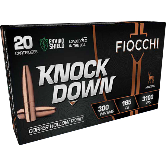 FIO KNOCK DOWN 300WIN MAG 165GR HP 20/10 - Ammunition